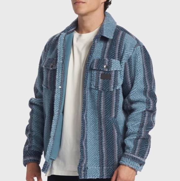 NWT Quicksilver Sherpa Fleece Overshirt men's size XL - Picture 6 of 11